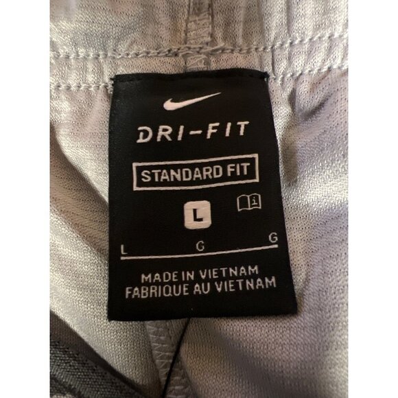 NEW! Nike Dri-Fit Standard Fit Grey Training Shorts Atheltic Pull On Men's Large - Picture 4 of 11